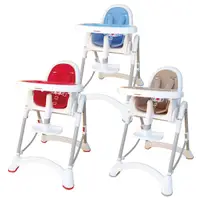 在飛比找Yahoo奇摩購物中心優惠-myheart 折疊式兒童餐椅(3色可選)高腳餐椅