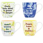 [About Face Design] Tie Dye Mug 500mL - Be Alright