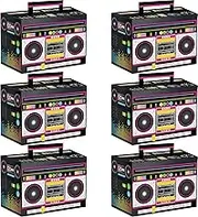 Novelty Boom Favors Boxes - 80s Theme Boom Box 80’s Theme Retro Decorations 1980s Hip Hop Party Supplies Table Centerpieces for Retro Party, Hip Hop Party, 80s Theme party