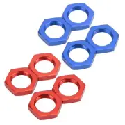 4PCS 17mm Aluminum Alloy Wheel Hex Hub Nut For 1/8 RC Model Car Upgraded Acc