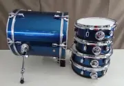 CUSTOM BUILT ELECTRONIC DRUM KIT - MODULE- RACK- CYMBALS.