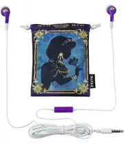 Disney Aladdin Noise Isolating Earbuds with Built in Microphone and Pouch NEW!