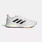ADIDAS MEN'S SUPERNOVA+ RUNNING SHOES-Cloud White/Core Black/Solar Green-Sz:10.5