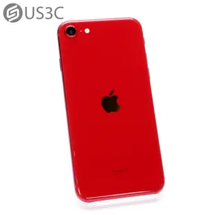 【US3C-台南店】台灣公司貨 Apple iPhone SE3 128G 4.7吋 紅色 TouchID A15仿生晶片 二手手機 Ucare保固6月