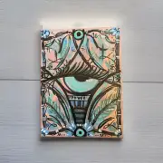 Power Within Abstract Gypsy Eye Painting Ooak Moody Virgo Arts 9x12