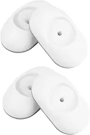 Abaodam 4pcs Protective Grating Wall Fixing Device Baby Window Pet Door Dog Wall Cups Wall Protector Cups Safety Gate Wall Cups White The Fence Child Protective Pad Plastic