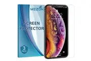 [Set of 3] Apple iPhone 11 Pro Max (6.5") Ultra Clear Screen Protector Film by MEZON Case Friendly, Shock Absorption (iPhone 11 Pro Max, Clear)
