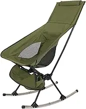 Folding Rocking Chair,Lunch Break Rocking Chair | High Back Outdoor Lunch Break Rocking Chair Oxford Cloth, Breathable Mesh Back for Lawn