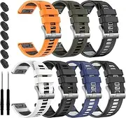 BWAD 26MM Fenix 7X 6X Pro 5X Plus Quickfit Watch Band, Soft Silicone Strap，For Garmin Enduro 2/Descent MK2i /MK3i 51mm/Tactix 7Pro/Epix Pro 51mm Wristband