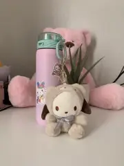 New Sanrio Pochacco In Bear Costume Plush Keychain 6”