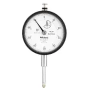 Mitutoyo Dial Indicator Flat Back Jeweled Bearing 20mm Range / 0.01mm Graduation