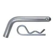 Hitch Pin 5/8" with Locking Clip Fits 50mm Hitches Chrome Plated