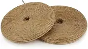 PerkHomy 800 Feet (2Pcs * 400Feet) Garden Twine Strong Natural Jute Long Brown Twine for Gardening Tomato Climbing Plant Tie Floristry Crafts Gift Wrapping Packing Decor