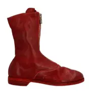zipped ankle boots 36 Red