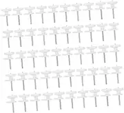 HOMSFOU 100Pcs Invisible Drywall Picture Hooks Non Trace Photo Frame Hangers Compact Wall Mounting for Art Display Easy Installation Durable Design for Seamless Hanging