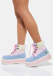 [Koi Footwear] Pastel Multi Zozi Platform Boots