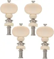 HAMPPLIES Ukulele Tuning Machines 4pcs Tuning Pegs Key Tuners for Ukulele Friction Tuners Plastic Button