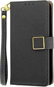 Wallet Cover Compatible with Honor 30i(Russia),Compatible with Honor 20 Lite (China) Flip Stand Phone Case Magnetic Closure Card Slot Wrist Strap Black