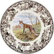 [Spode] 1607262 Woodland Red Fox Dinner Plate
