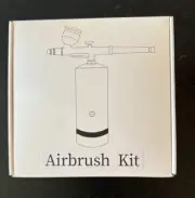 Airbrush Kit with Compressor Gold Tone, make up, painting, cake decoration