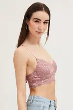 Pink Bralette Lace - Size XL, Women's Bralette