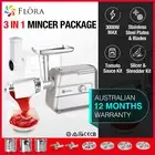 Flora Max 3000W Electric Meat Mincer Sausage Maker Slicer Shredder Tomato Sauce
