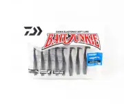Daiwa Soft Lure Bait Junkie Minnow 2.5 Inch 8 per pack Black UV (2804)