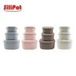 【韓國 SILIPOT】鉑金矽膠全尺寸冰溫嚐鮮盒(S/M/L各1)-3入 (可微波 副食品儲存盒 小菜盒 餐盒 水果盒)