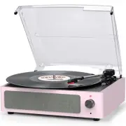 Vinyl Record Player with Speakers Turntable for Vinyl Records 3 Speed 3 Size ...