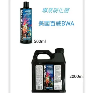 美國 BWA 百威 MicroBActer Clean 【專業硝化菌】500ml (W634) 食藻消化菌 除藻