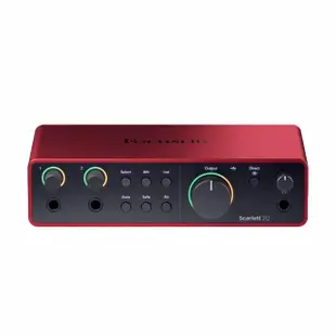 【Focusrite】Scarlett 2i2 錄音介面 第四代(原廠公司貨 商品保固有保障)