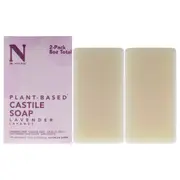 Dr. Natural Castile Bar Soap - Lavender For Unisex 2 x 8 oz Soap