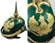 Green German Pickelhaube Imperial Prussian Helmet German Halloween Best Gift