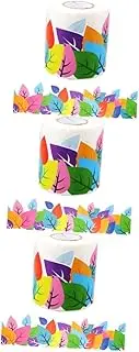 DOITOOL 3 Rolls Leaf Pattern Removable Border Stickers for Classroom Decoration and Wear Resistant Blackboard Trim Easy to Use Decorative Border for Playrooms Kindergartens and More
