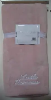 Girls Emily & Jacob Soft Plush Embroidered Little Princess Baby Blanket