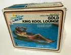 1984 Wet Set Intex Gold King Kool Lounge Pool Float High Back w/Cupholder