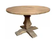 MF Mulhouse Recycled Elm Pedastal Base Round Table