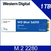 在飛比找PChome24h購物優惠-WD 藍標 SA510 1TB M.2 2280 SATA 