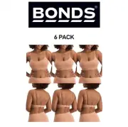 Bonds Womens Bases Seamless Bralette Smooth Comfort Revolution 6 Pack WT96