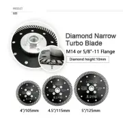 1pc 4"/4.5"/5" Diamond Cutting Disc/Wheel Cut Granite Marble For Angle Grinder