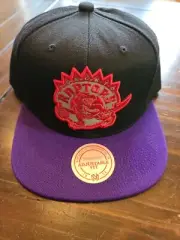 Mitchell & ness Champions Toronto Raptors Snapback Hat cap hwc Black reflective