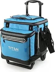 Arctic Zone Titan Deep Freeze 60 (50+10) Can Collapsible Rolling Cooler with All-Terrain Cart