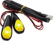 SING F LTD 2X Adhesive Motorcycle Turn Lights LED Motorcycle Flush Mount Turn Signal 5W Yellow Light Bulb Lamp LED Indicator Light for Universal Motorbike