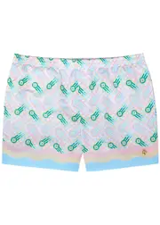 Casablanca Monogrammed Logo Shell Swim Shorts - Multicoloured 1 M