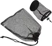 2pcs Golf Balls Storage Bag Durable Net Pouch for Golfs Tennis Baseballs Easy to Clean Drawstring Lightweight Organizer for Sports Equipment