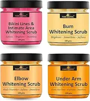 Park Daniel Bikini Lines, Bum, Elbow and Underarms Lightening Scrub | Body & Facial Cleaning Scrub Skin Polishing Combo Pack of 4 100 gms(400 gms)