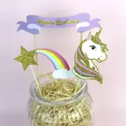 Cupcake Cake Toppers Unicorn