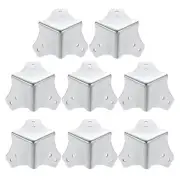 45x45x45mm Metal Box Corner Protectors Box Edge Guard Chrome Plating 8pcs