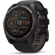 Garmin Fenix 8 51mm Solar Sapphire Carbon gray DLC titanium black/pebble gray b
