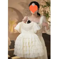 在飛比找蝦皮商城精選優惠-MOMOKO 兒童洋裝百合段女童連身裙夏裝2024新款洋氣兒